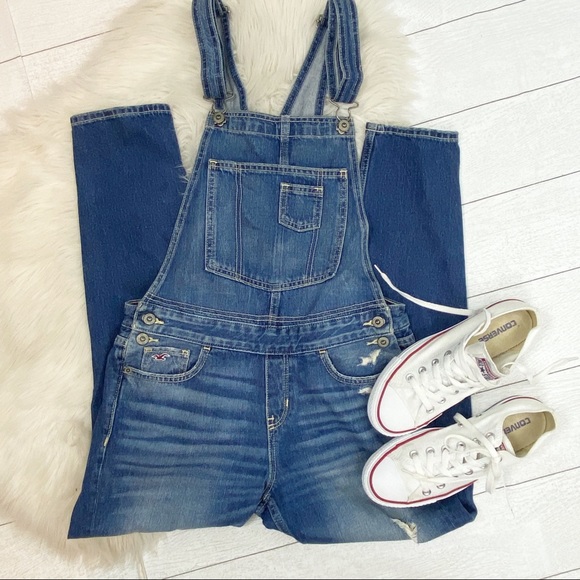Aeropostale Jeans Hollister Jean Distressed Denim Overalls Y2k Look Size S Poshmark
